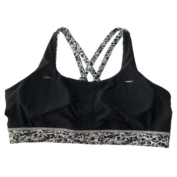 Lululemon Free To Be Bra H2O Mini Ripple White Seal Grey - Picture 10 of 13